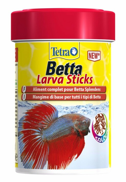 Корм для петушков и других лабиринтовых рыб, в форме мотыля Tetra Betta  Larva Sticks, 100 мл
